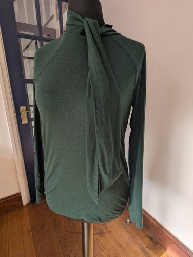 Zara womens green tie - womens, neck