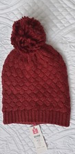 Alice Hannah Wine Bobble Hat