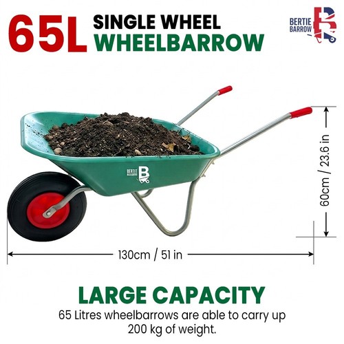 65l garden wheelbarrow - 65l,