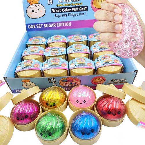 Glitter dumpling squishy - glitter,