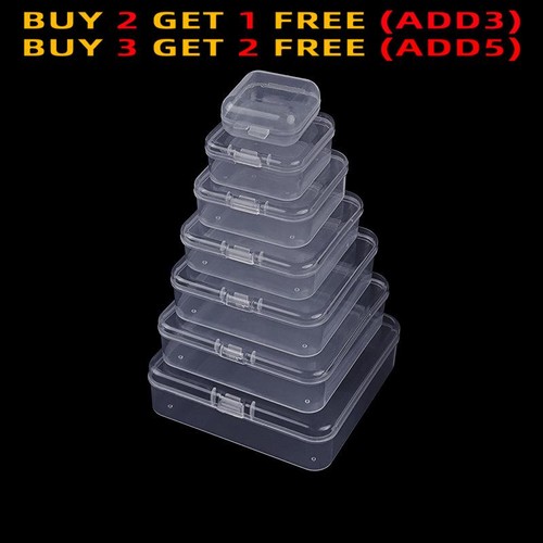 Clear small plastic storage - small,