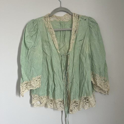 Antique silk chiffon lace - silk,