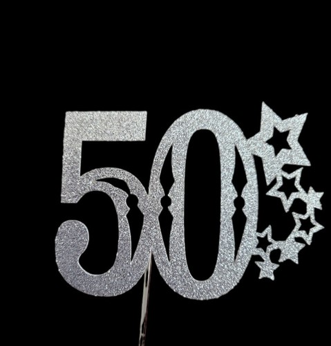50th birthday cake topper