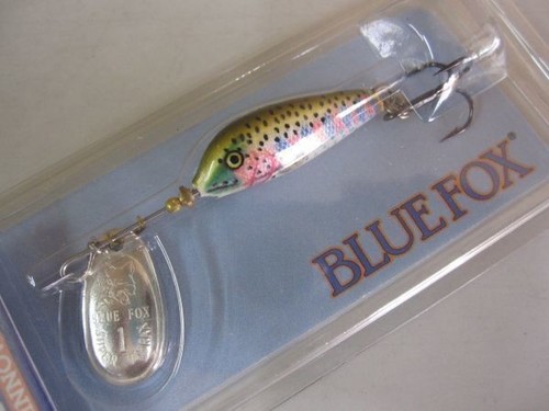 Blue fox vibrax minnow spin - blue,