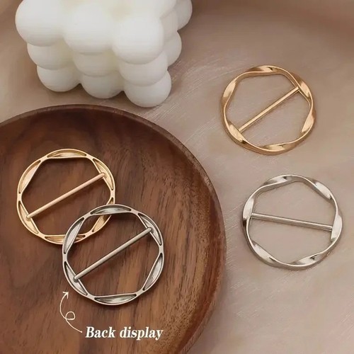 5pcs metal scarf ring clips - metal,