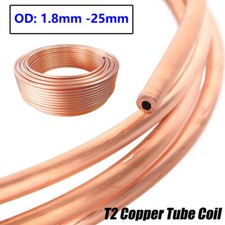 OD 1.8-25mm Soft Copper Tube Coil Air Conditioning Refrigeration Water Gas Pipe