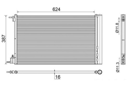 Condenser mahle fits buick - fits,