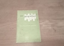 Ford Popular 100E Instruction