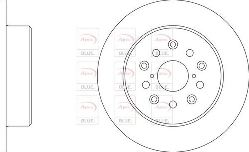 Rear axle brake discs set - rear,