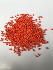 PP Plastic Pellets Polypropylene Resin Injection Moulding Masterbatch ORANGE 1kg