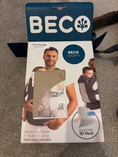 Beco Eight All- In- One Baby Carrier - Newborn to Toddler  Unisex Grey Orange