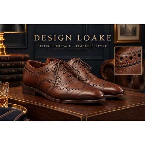 Resoled design loake brown - resoled,