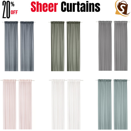 Pair ikea stenfrö sheer - pair,