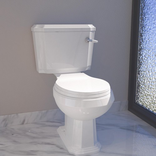 Bathroom close coupled toilet - close,