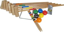 Croquet Set 6 Player Wooden Croquet Set Garden Games Family Game Family Sports