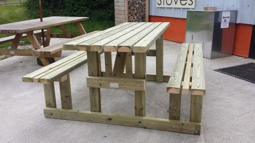 4ft walk picnic bench - bench, heavy