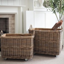 Extra Large Rattan Log Basket