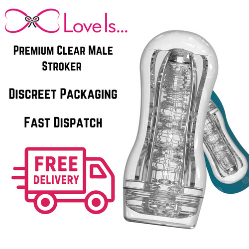 Clear male masturbator - male,