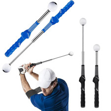 Golf Retractable Swing Golf Grip Trainer Indoor Warm-up Practice Training Aid