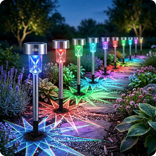 10pack solar stake lights - stake,