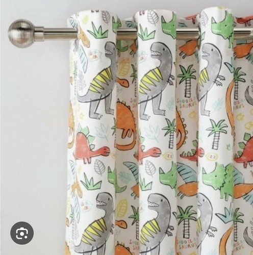 Dinosaur curtains 66x54 inch - dinosaur,