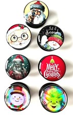 Christmas Ear Plug Santa Rudolph Ear Lobe Flesh Tunnel Stretcher 6mm - 30mm