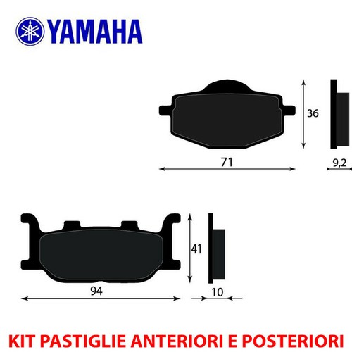 Front and rear brake - rear, pad