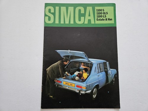 Simca 1100 sales brochure - 1100,
