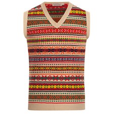 MENS FAIRISLE VEST SLEEVELESS