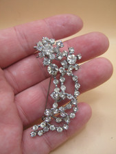 Antique Paste Flower Brooch -