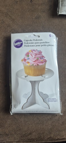Pack white cardboard cupcake - 6,
