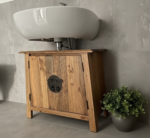 Rustic bathroom vanity unit - bathroom,