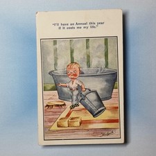 Comic Postcard 1922 Smoking