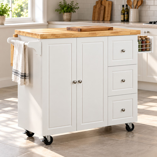 Kitchen island wheels - wheels, drop