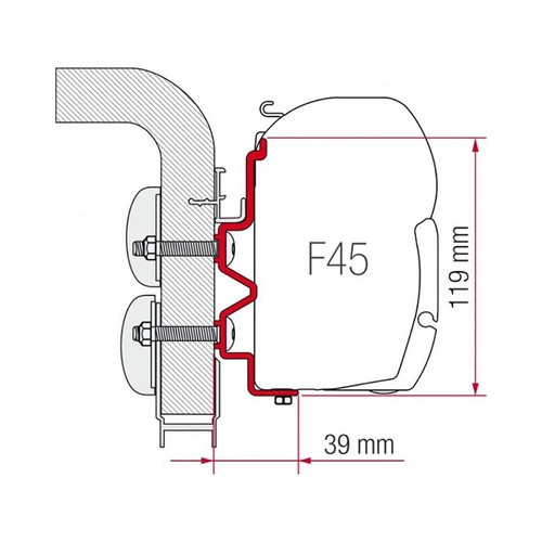 Fiamma 400cm adapter - fiamma,