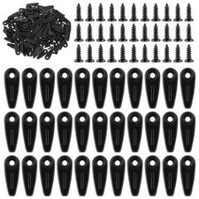 100 Pcs Premium Black Metal