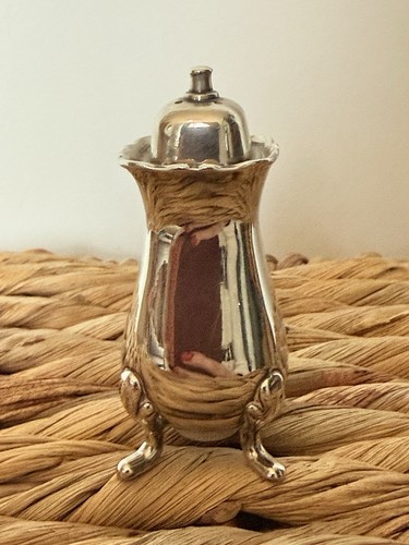 Vintage salt shaker silver - shaker,