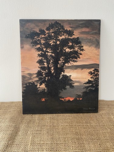 Vintage oil board trees - board,