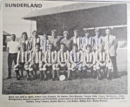 Sunderland autographed - sunderland,