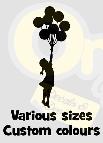 Banksy floating girl - floating,