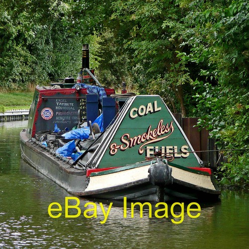 Photo 12x8 working narrowboat - photo,