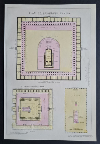 Antique 1841 plan - 1841, solomon's