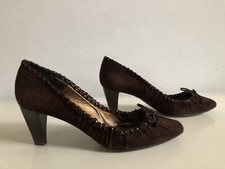 Pura Lopez Brown Suede