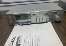 SONY TC-K33 CASSETTE DECK ** VINTAGE TAPE PLAYER /RECORDER ** SILVER