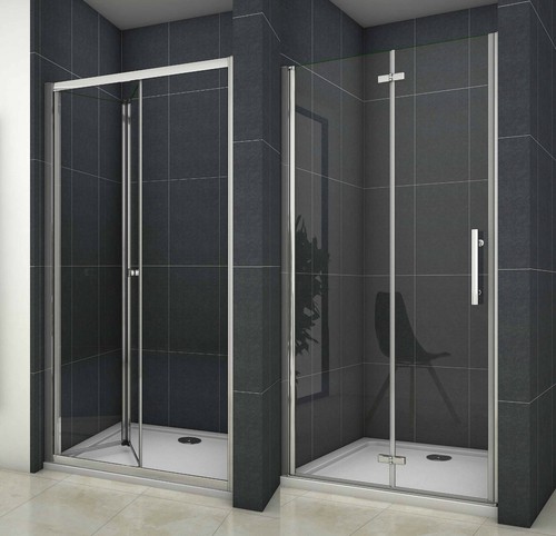 Bifold shower door frameless - shower,