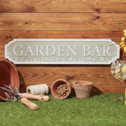 Garden bar sign plaque - sign,