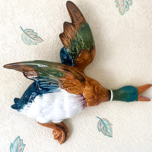 Beswick flying mallard duck - mallard,