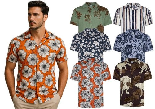 Mens holiday short sleeve - mens,