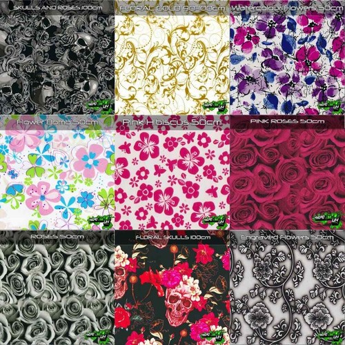 Rolled floral prints - -,