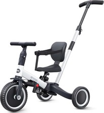 Newyoo Trike with Parent Handle for 1-3 Year Old, Baby Balance Bike, Toddler